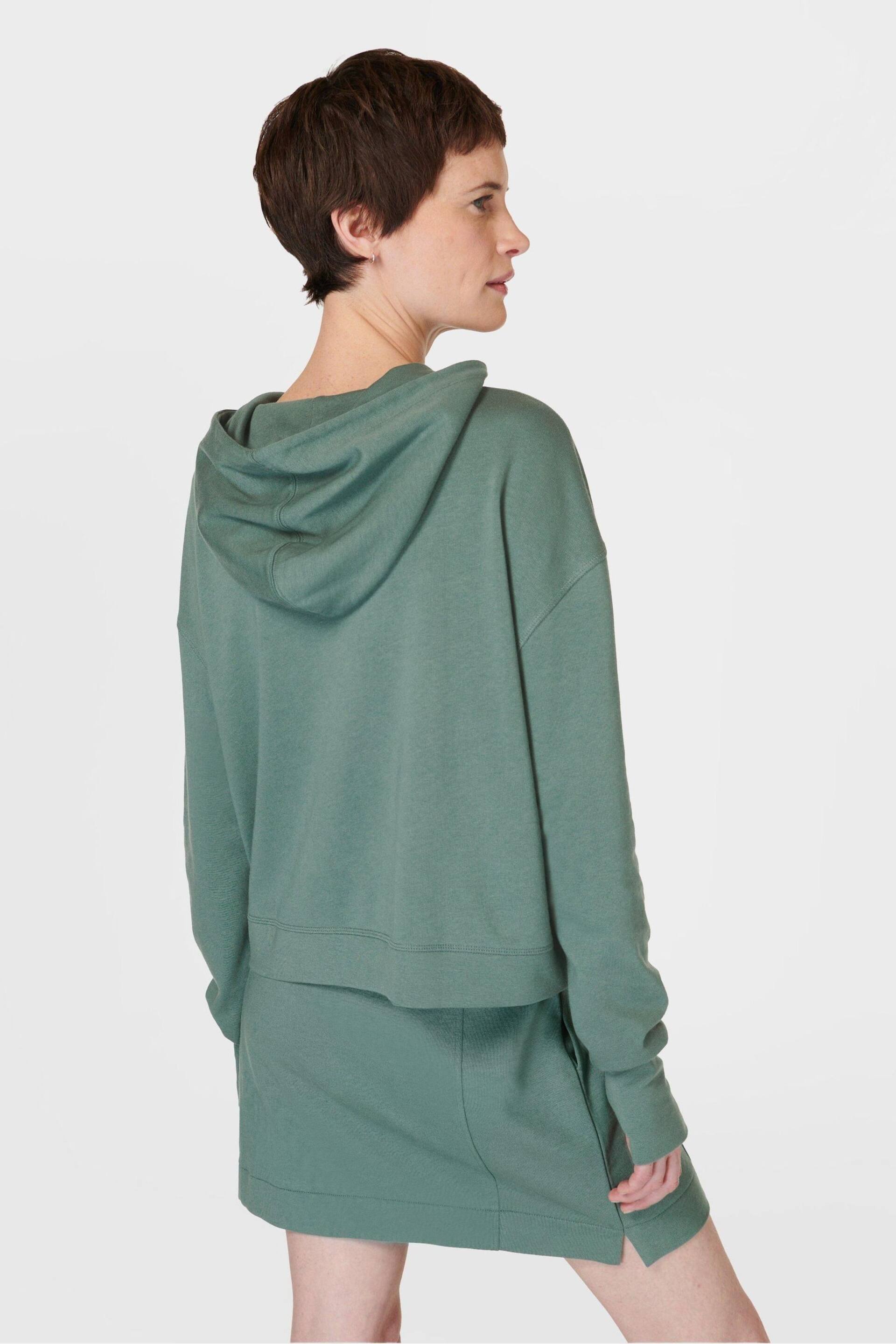 Sweaty Betty Cool Forest Green After Class Hoodie - Image 5 of 7