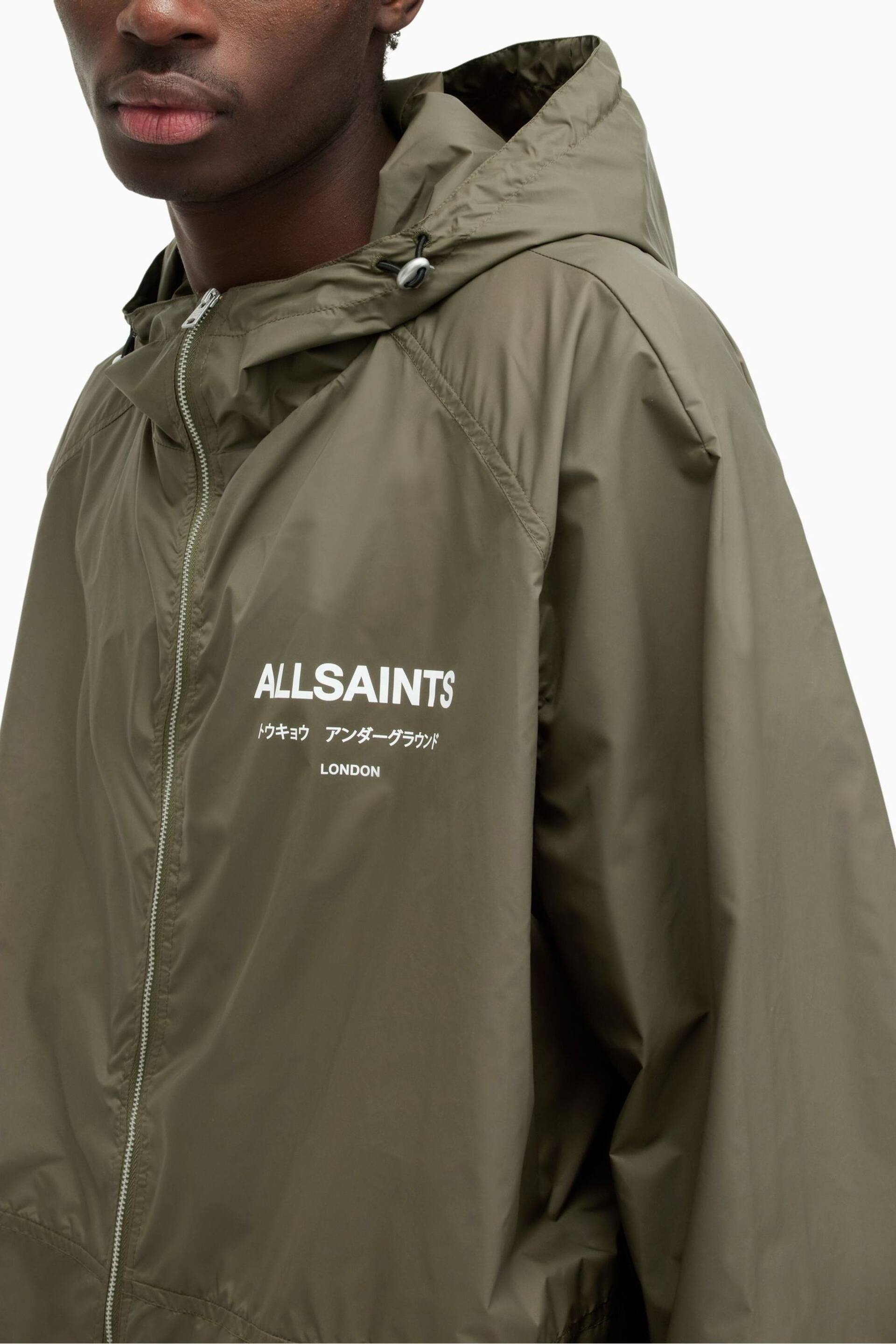 AllSaints Green Underground Jacket - Image 4 of 9