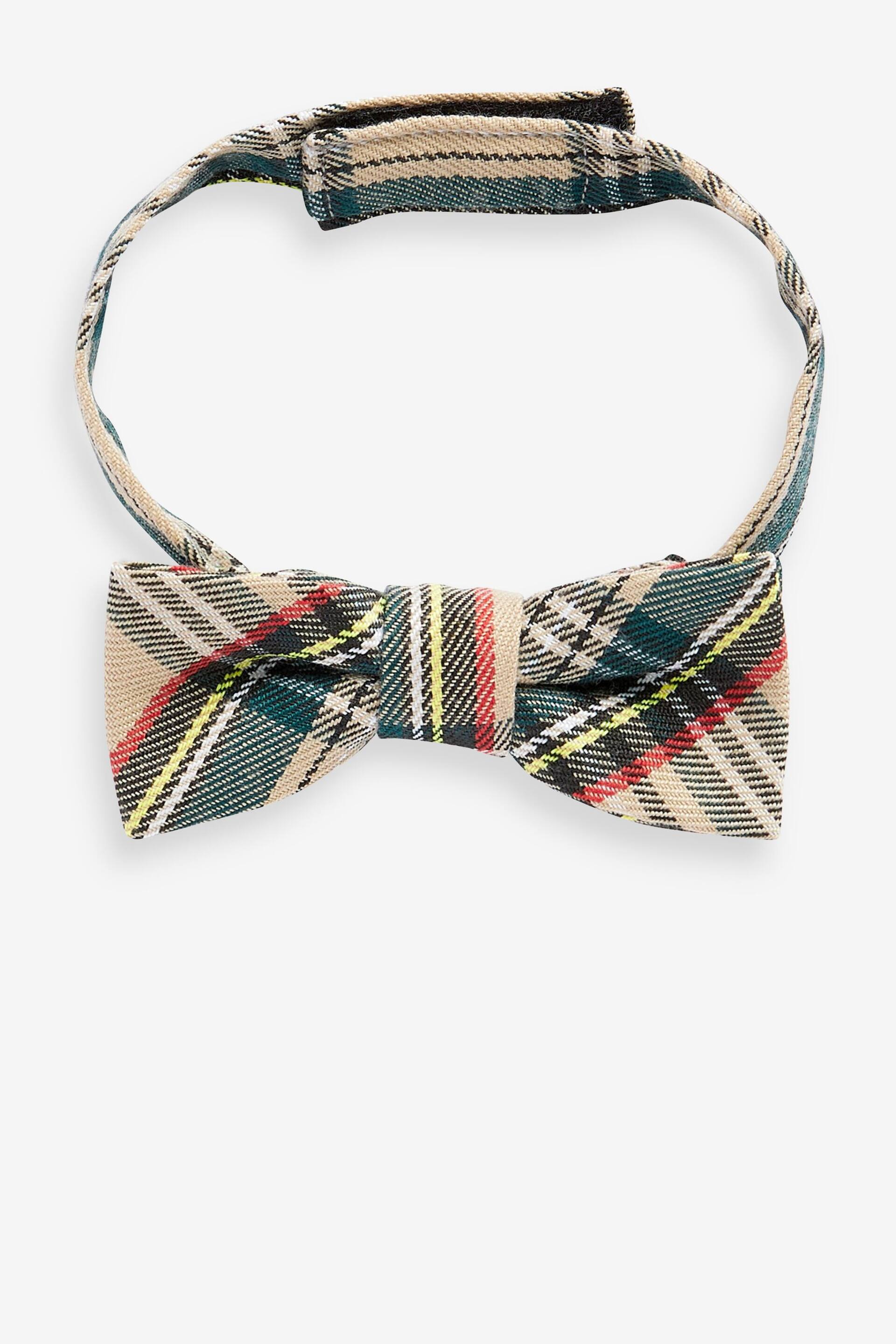 Tan Brown Tartan Bow Tie (1-16yrs) - Image 1 of 1