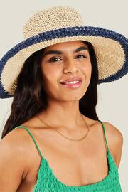 Accessorize Natural Contrast Edge Floppy Hat - Image 3 of 3