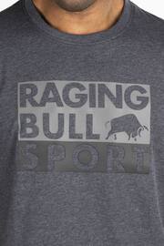 Raging Bull Grey Sport Block T-Shirt - Image 2 of 4
