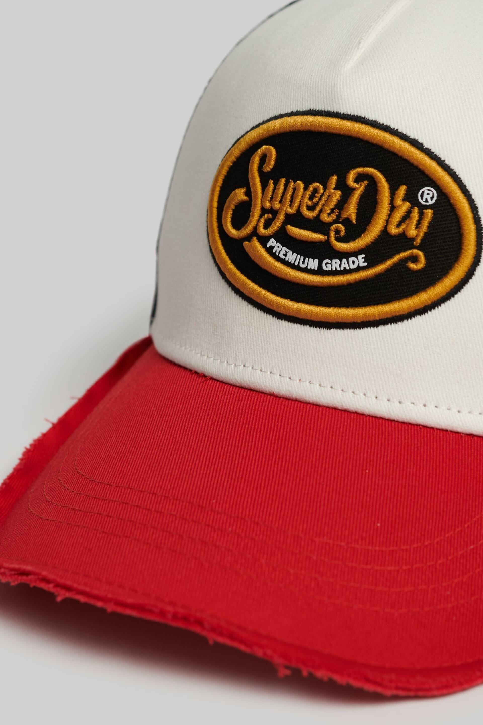 SUPERDRY Red SUPERDRY Mesh Trucker Cap - Image 3 of 4