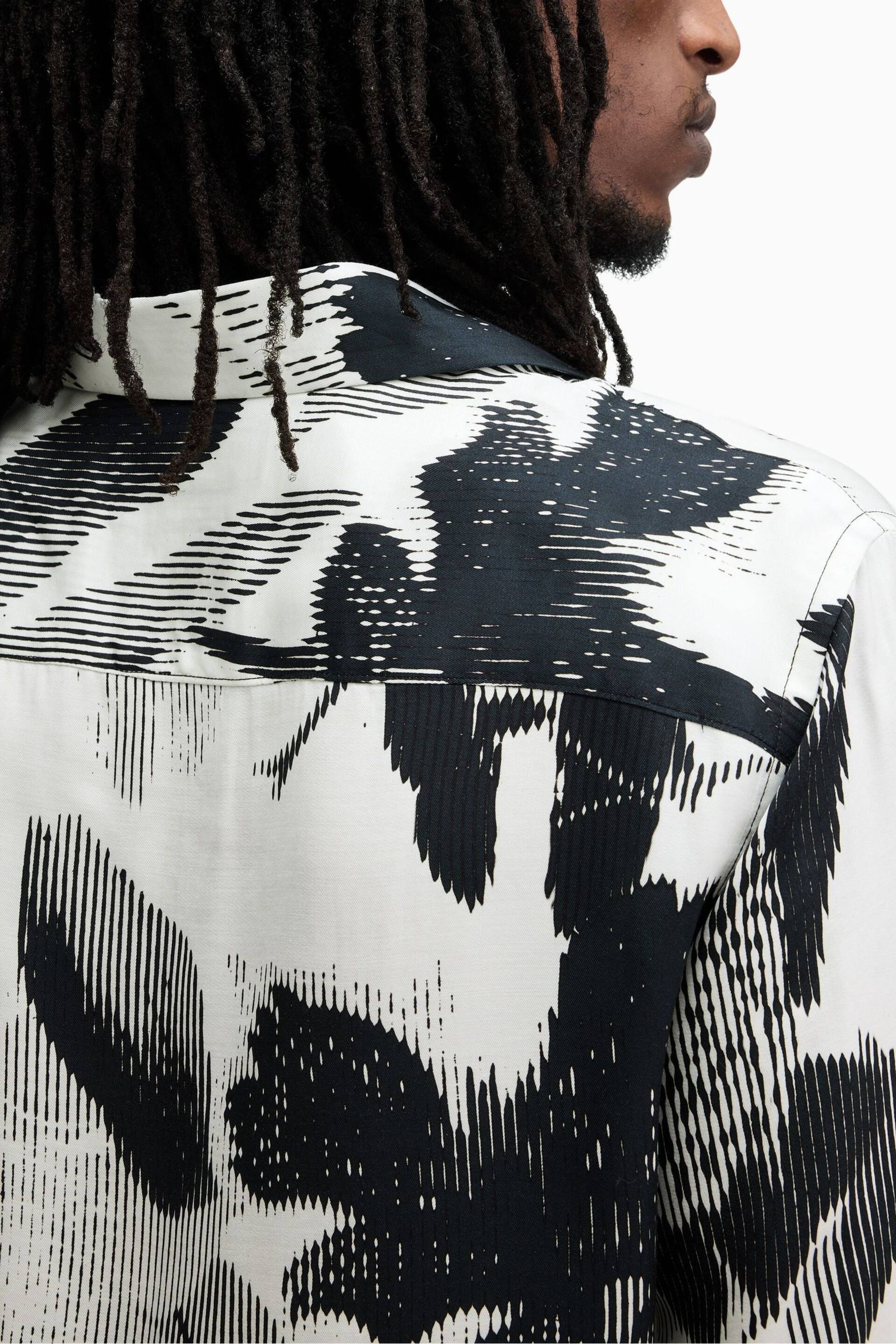 AllSaints White Frequency Shirt - Image 4 of 7