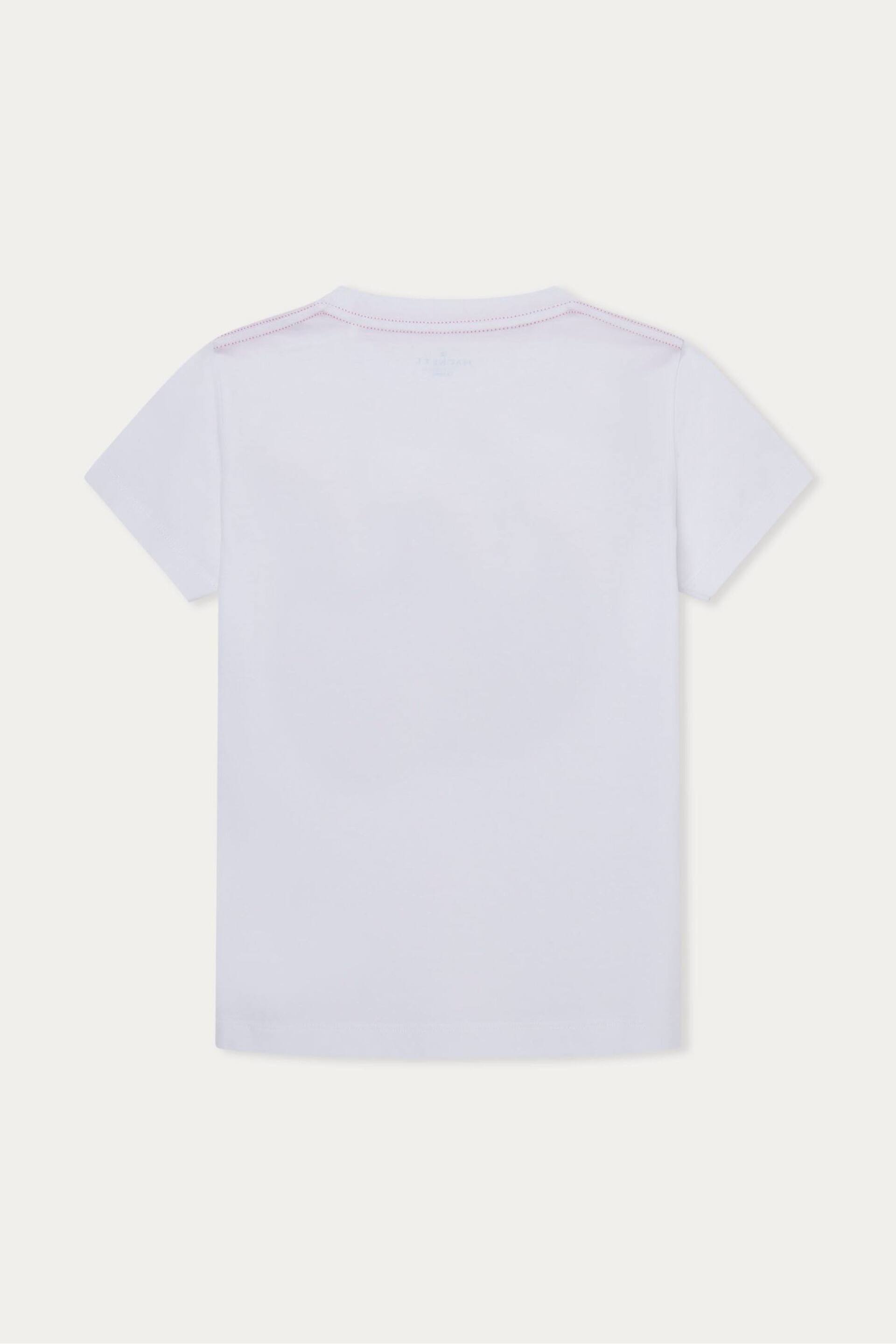 Hackett London Older Boys Short Sleeve White T-Shirt - Image 2 of 2