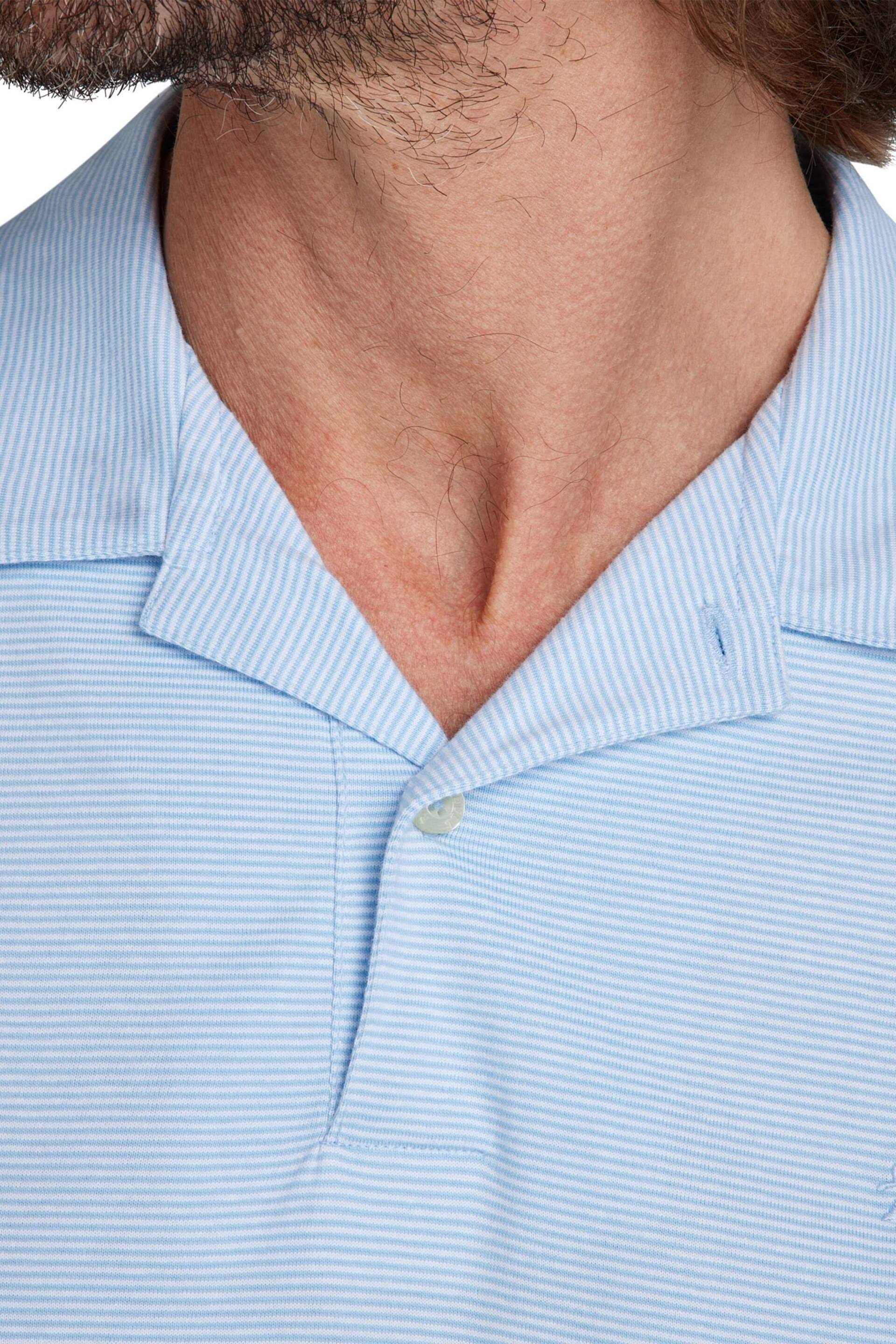 Raging Bull Blue Feeder Stripe Jersey Polo Shirt - Image 4 of 7