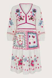 Monsoon Natural 100% Cotton Zinnia Embroidered Dress - Image 5 of 5