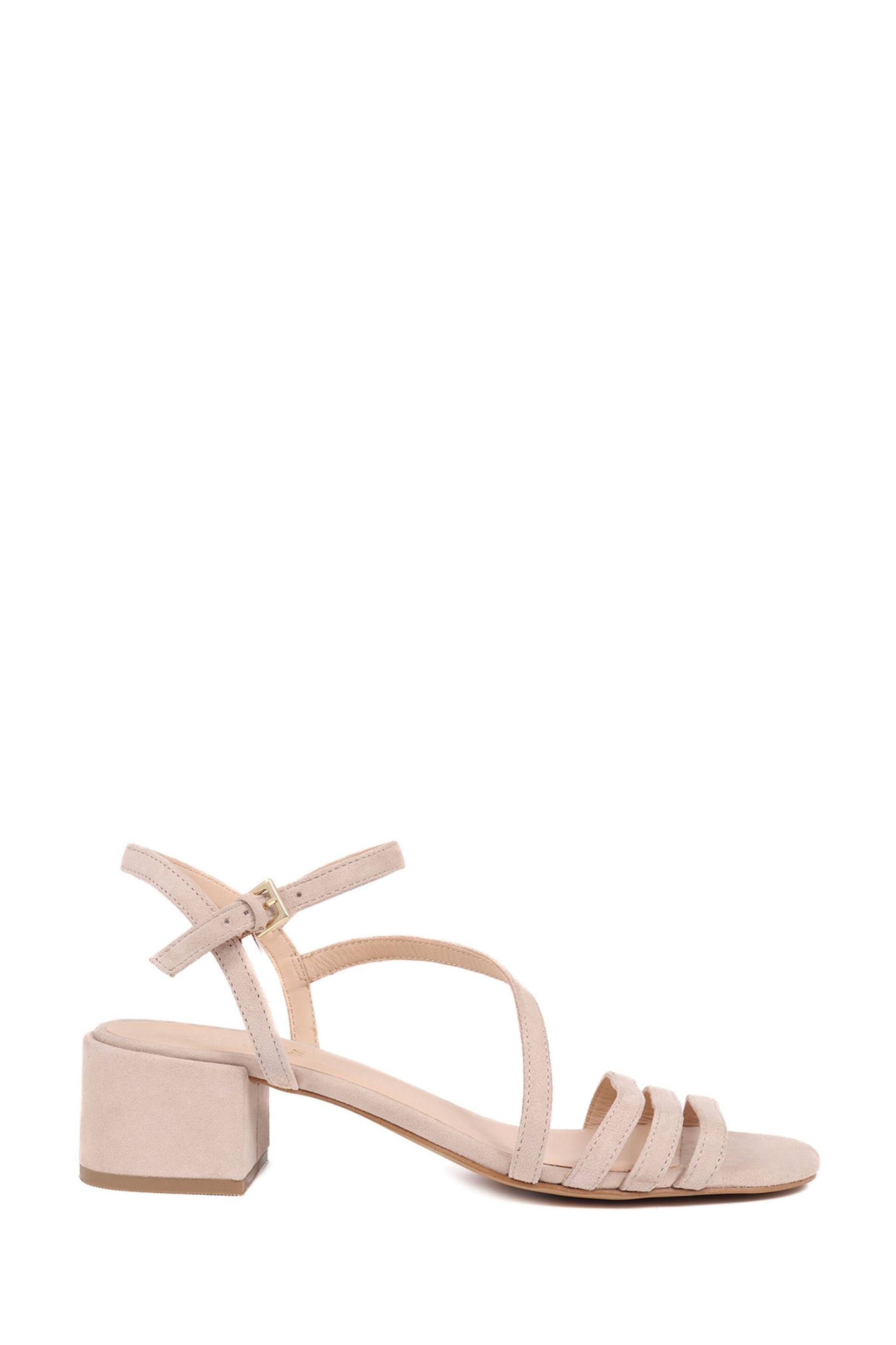 Jones Bootmaker Natural Block Heeled Leather Sandals - Image 2 of 6