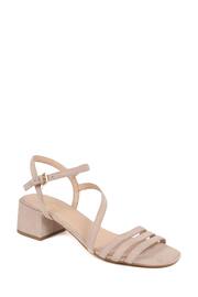 Jones Bootmaker Natural Block Heeled Leather Sandals - Image 3 of 6