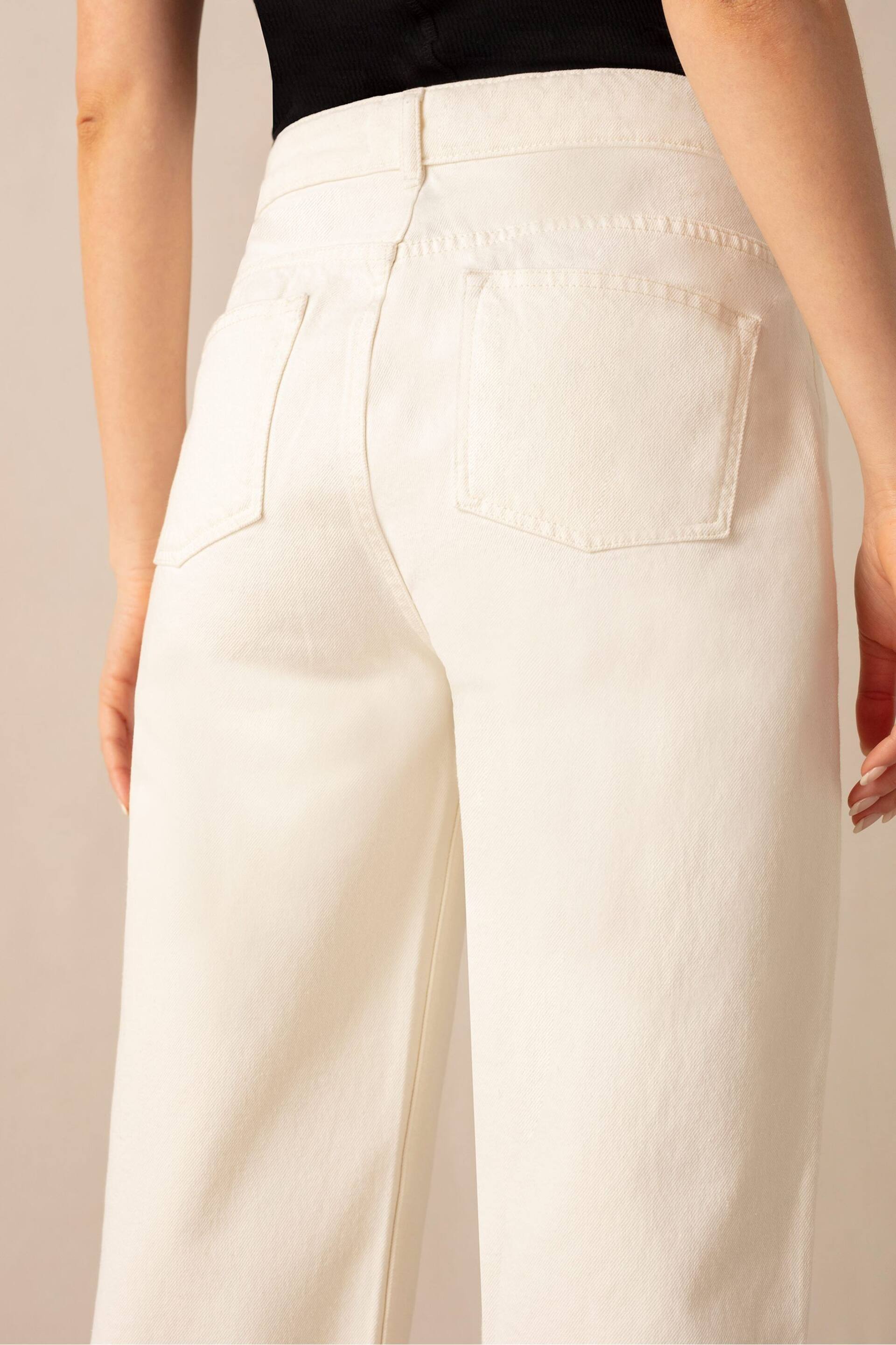 Ro&Zo Cream Straight Jeans - Image 5 of 6