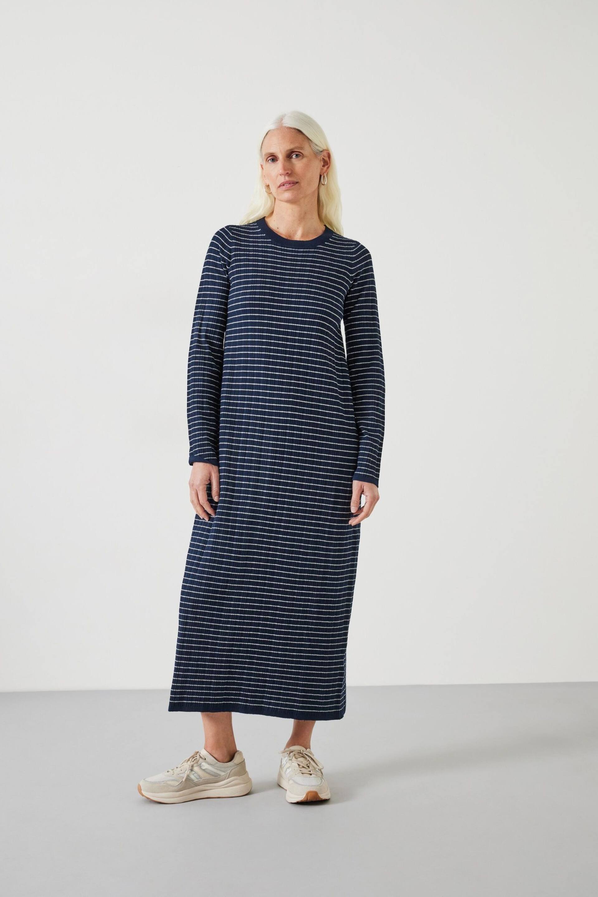 Hush Blue Dixie Striped Knitted Dress - Image 1 of 2