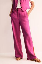 Boden Pink Westbourne Linen Trousers - Image 2 of 5