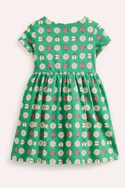 Boden Green Sunflower Short-sleeved Fun Jersey Dress - Image 3 of 4