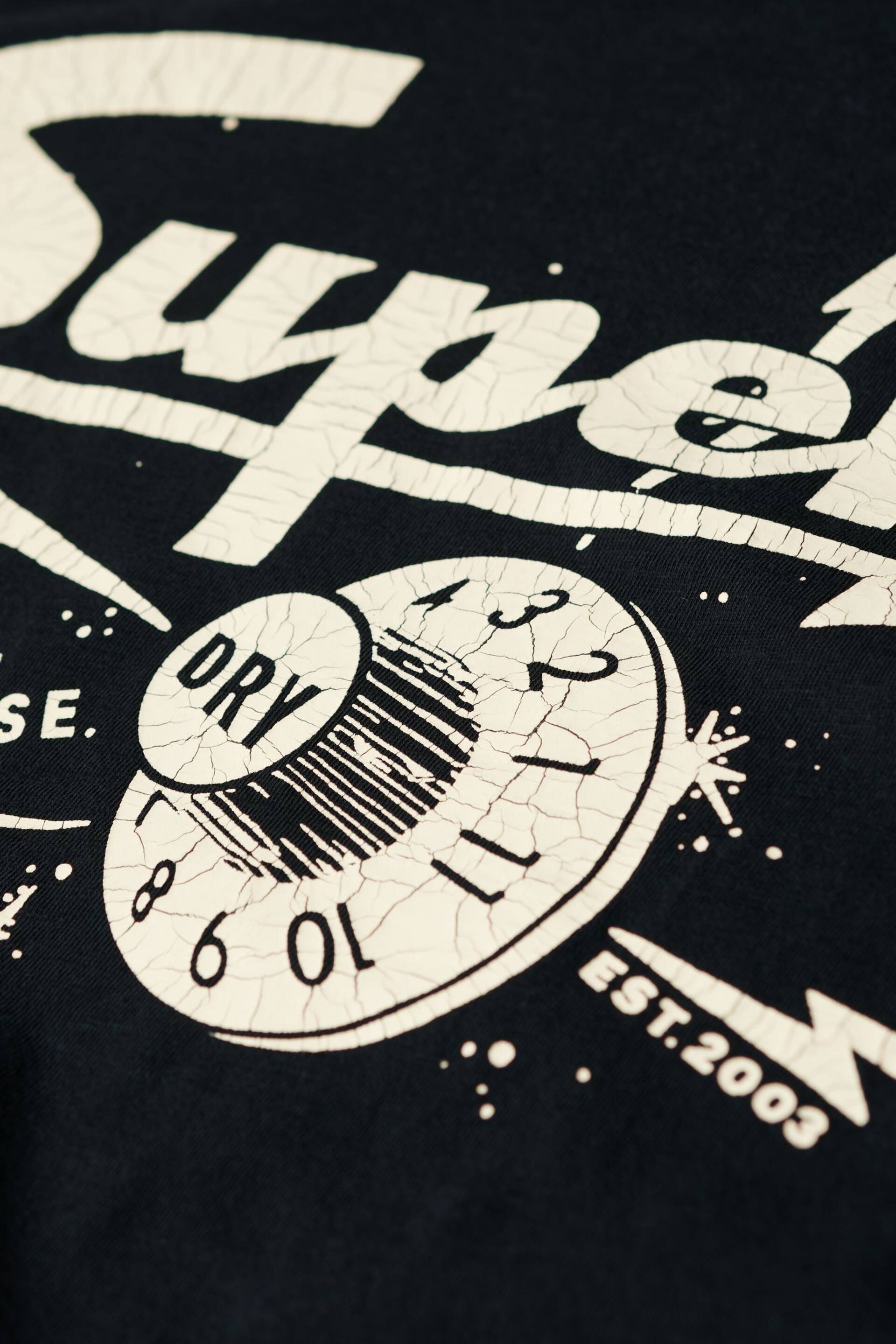 Superdry Black Retro Rocker Graphic T-Shirt - Image 6 of 6