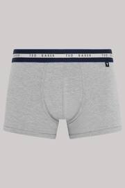 Ted Baker Dark Blue Cotton Trunks 3 Pack - Image 6 of 7