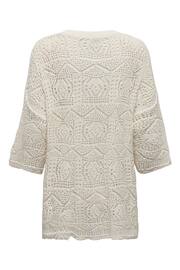 ONLY White Relaxed Fit Crochet Beach Dress - Image 6 of 8
