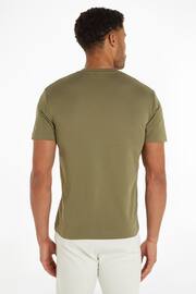 Calvin Klein Green Micro Logo Interlock T-Shirt - Image 2 of 5