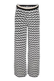 NOISY MAY Black Crochet Stripe Wide Leg Holiday Trousers - Image 5 of 5