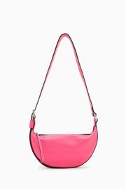 AllSaints Pink Half Moon Cross-Body Bag - Image 2 of 6