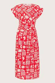 Monsoon Red Dario Side Tie Dress - Image 5 of 5