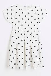 River Island White Girls Polka Dot Dress - Image 1 of 3