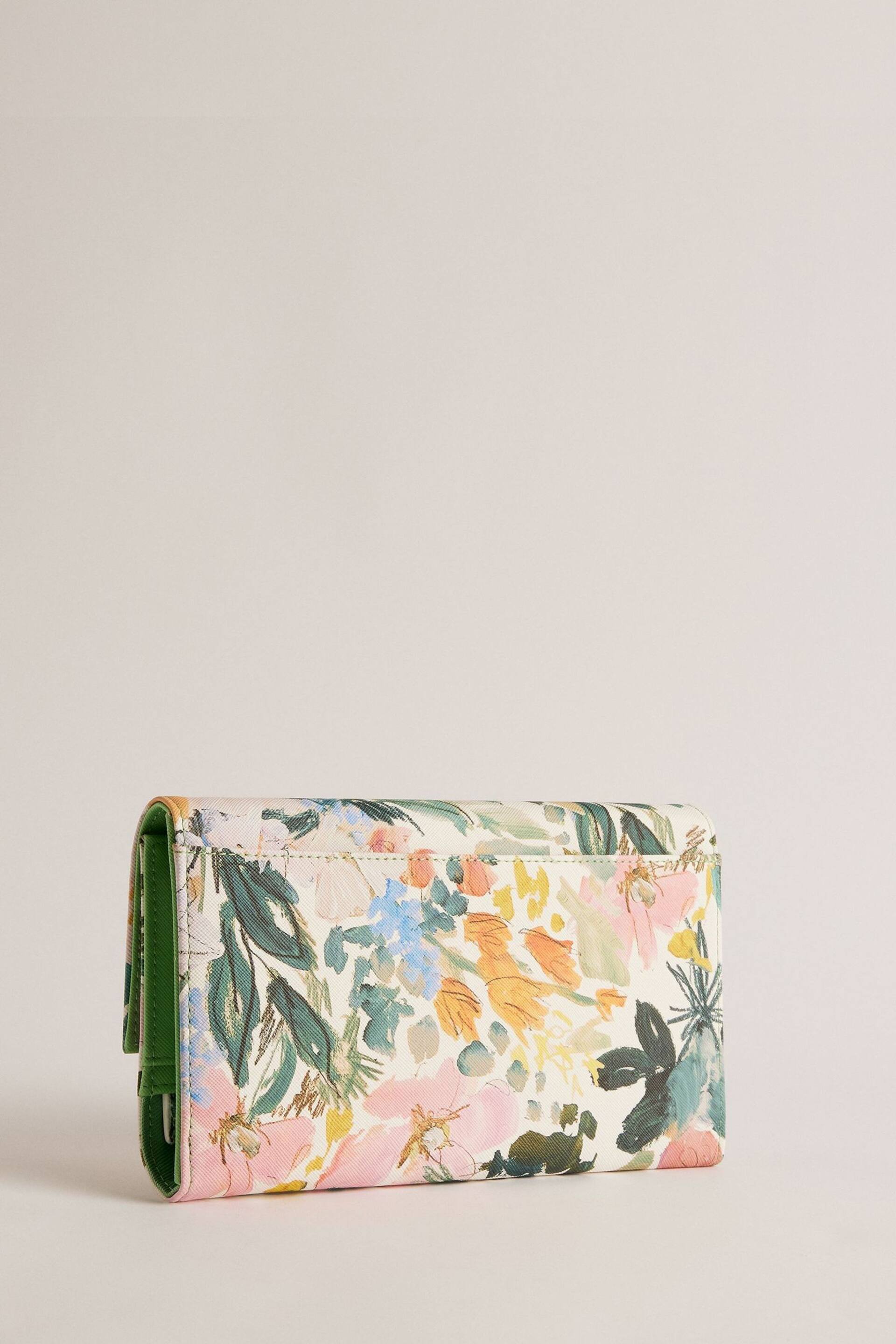 Ted Baker Cream Lettaas Painted Meadow Travel Wallet - Image 2 of 4