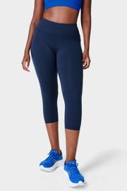Sweaty Betty Navy Blue Power Cropped Workout Leggings - Image 1 of 11