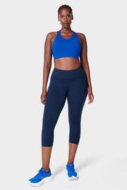 Sweaty Betty Navy Blue Power Cropped Workout Leggings - Image 3 of 11