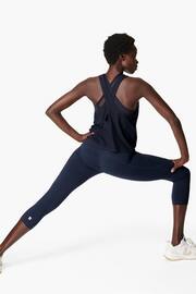 Sweaty Betty Navy Blue Power Cropped Workout Leggings - Image 5 of 11