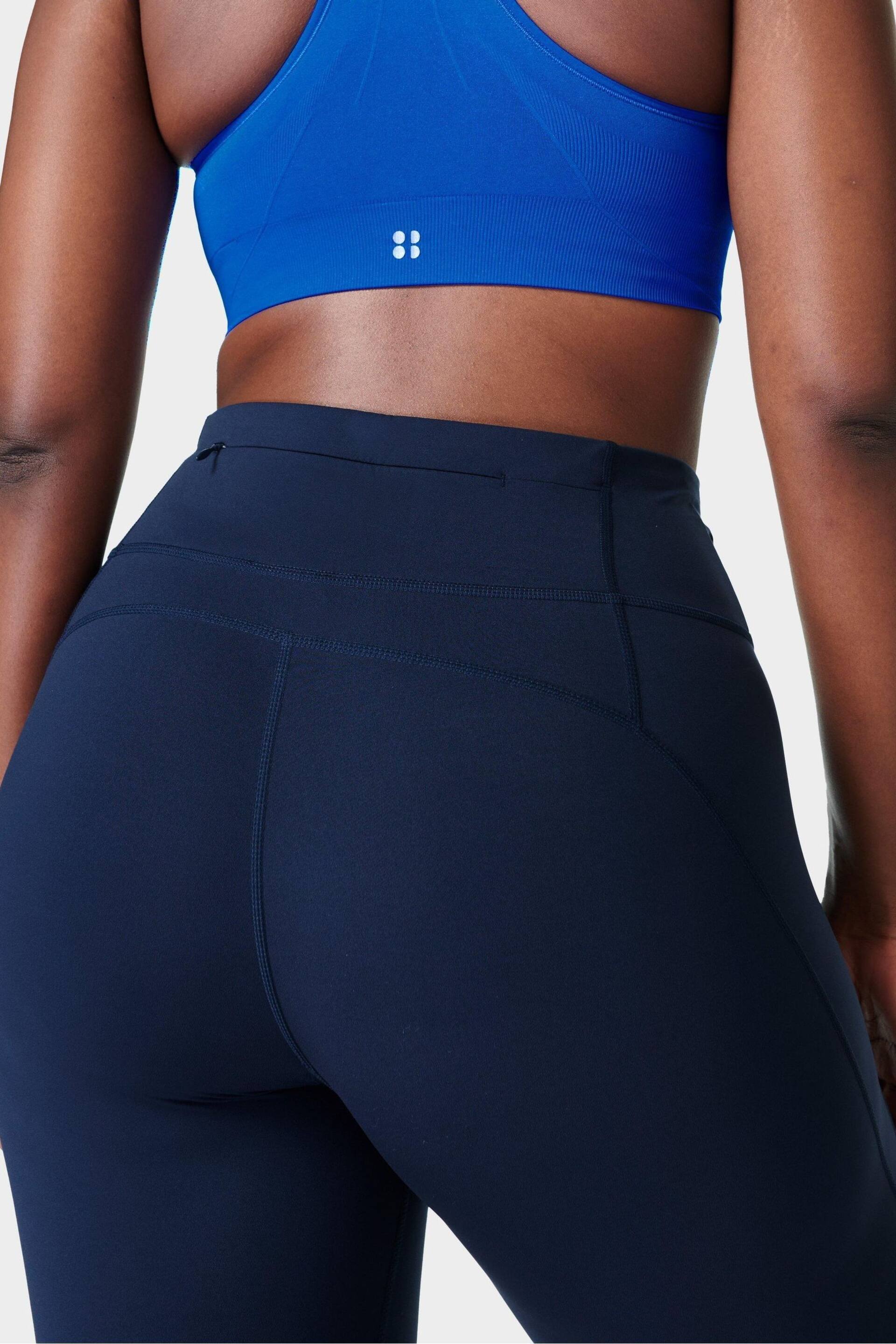 Sweaty Betty Navy Blue Power Cropped Workout Leggings - Image 9 of 11