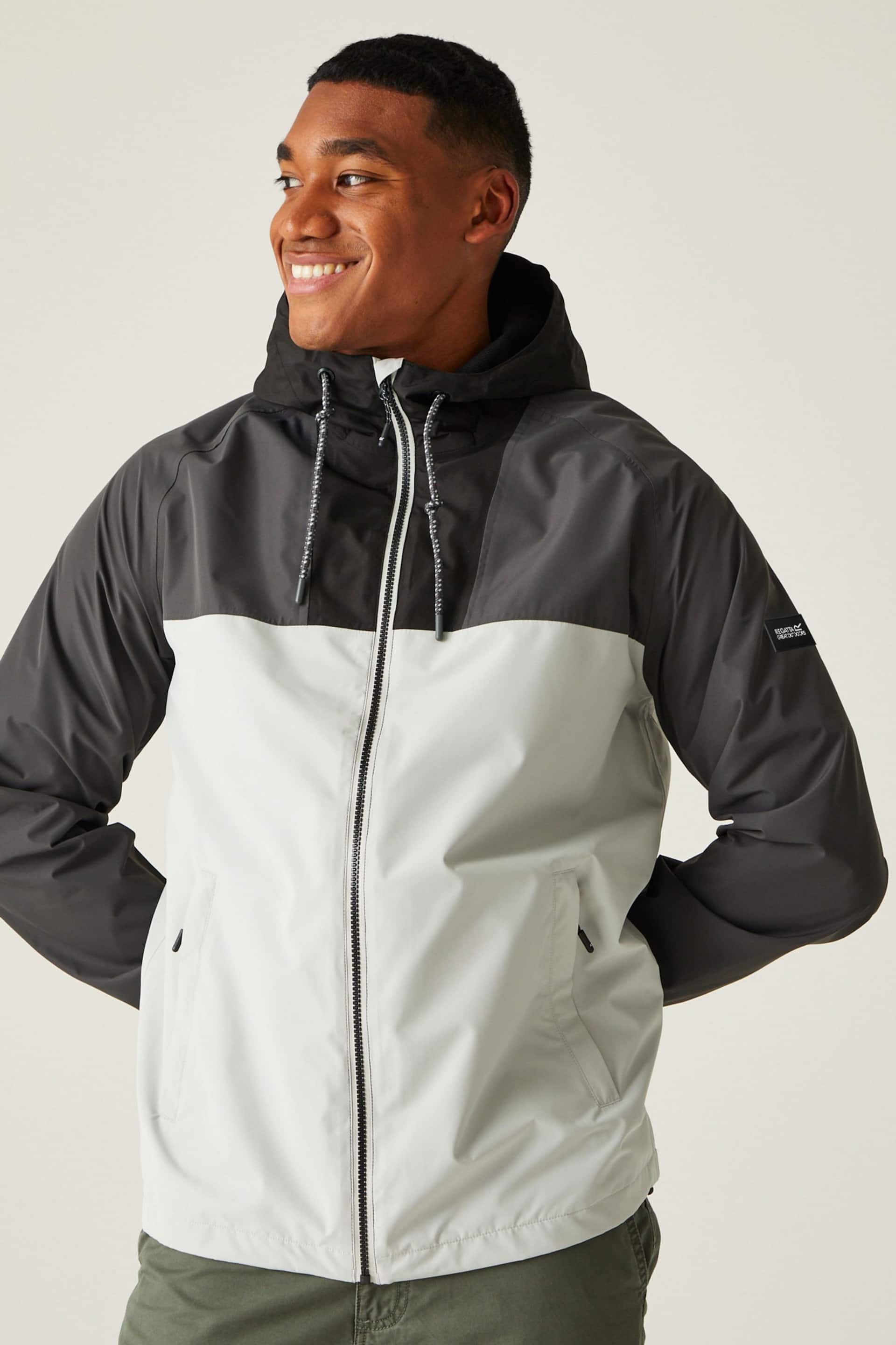 Regatta Grey Belcastel Waterproof Hooded Jacket - Image 1 of 9