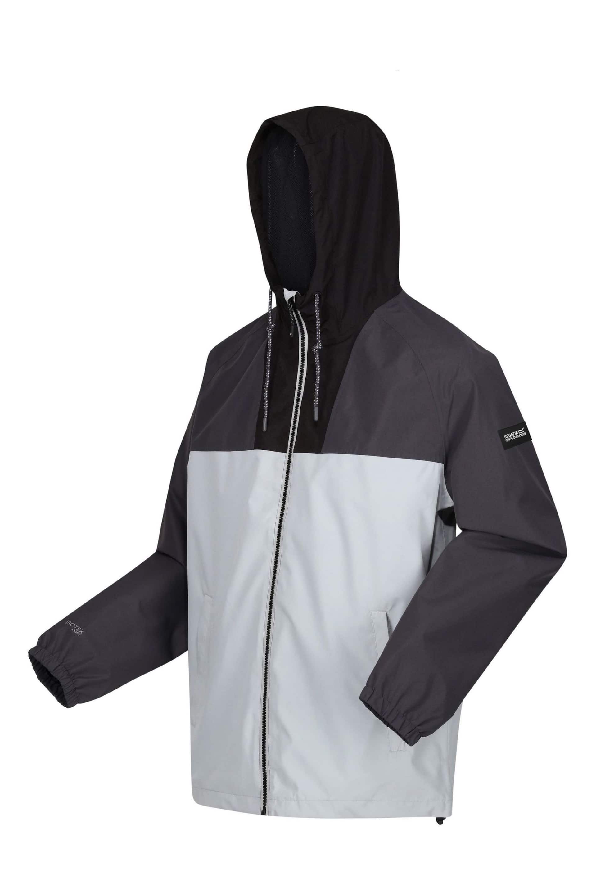 Regatta Grey Belcastel Waterproof Hooded Jacket - Image 7 of 9