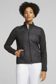 Puma Black Frost Golf Quilted Womens Jacket - Image 1 of 6