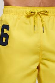 Superdry Yellow Recycled Polo 17 Inch Swim Shorts - Image 4 of 4