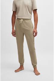 BOSS Beige Embroidered Logo Stretch Cotton Joggers - Image 2 of 5