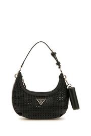 GUESS Black Woven Emelda Crossbody Shoulder Bag - Image 2 of 5