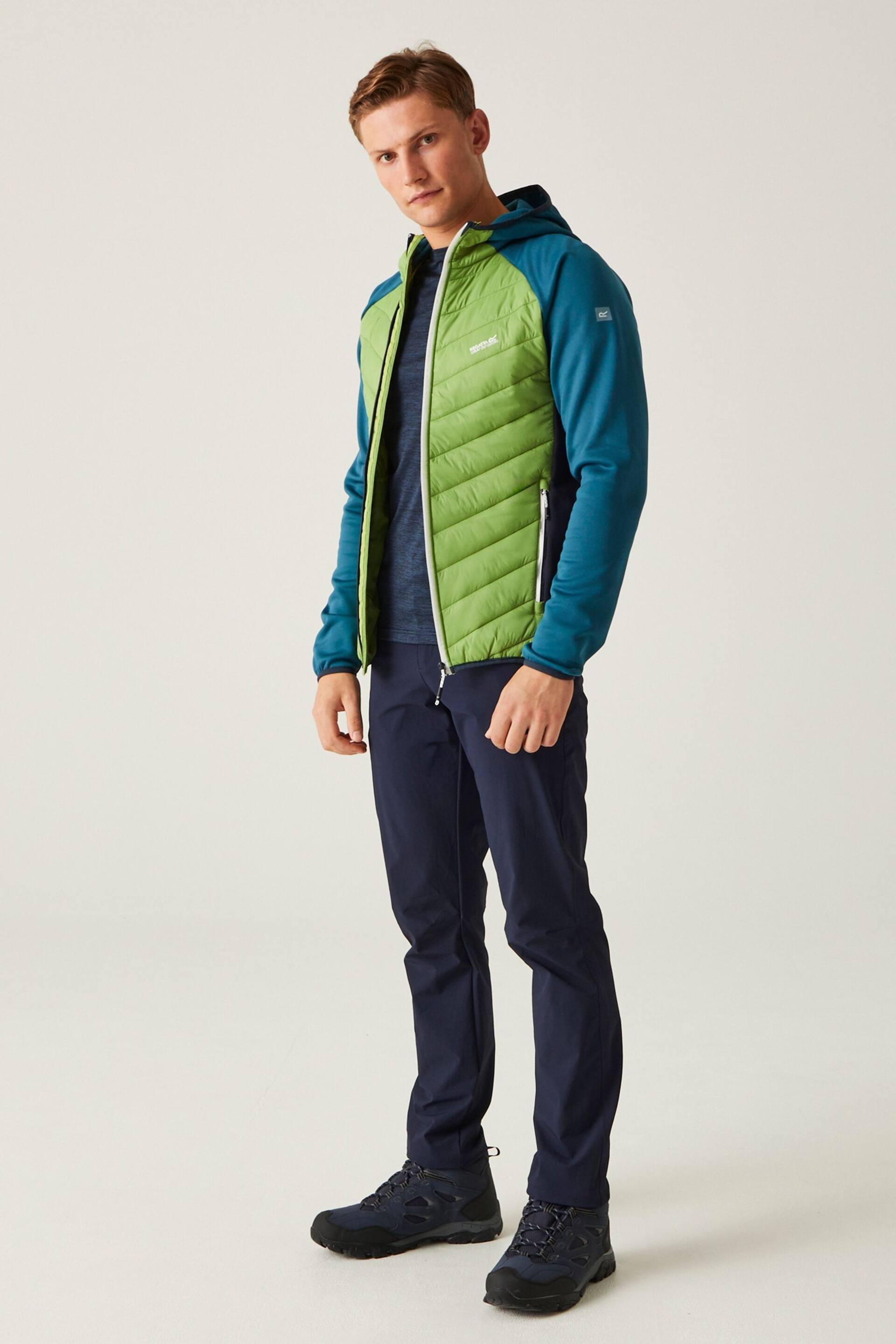 Regatta Blue Green Andreson VIII Hybrid Jacket - Image 3 of 9