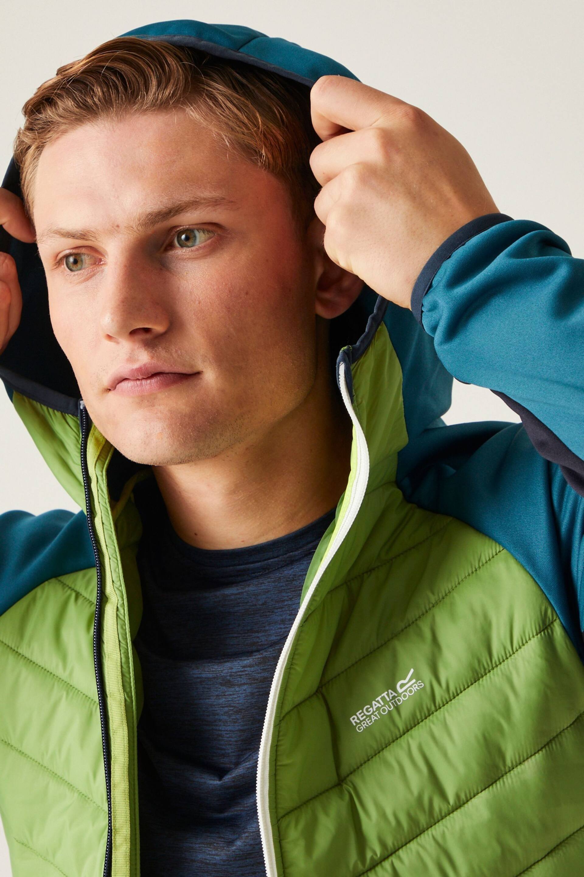 Regatta Blue Green Andreson VIII Hybrid Jacket - Image 5 of 9