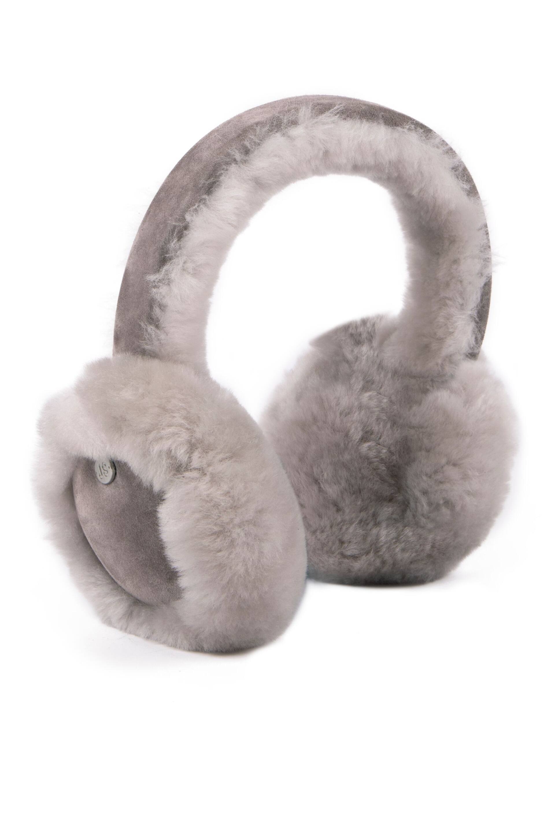 Just Sheepskin Grey Harper Earmuffs - Image 2 of 3