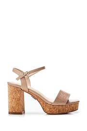 LYSHA TWO PART CORK PLATFORM SANDAL - Image 1 of 4