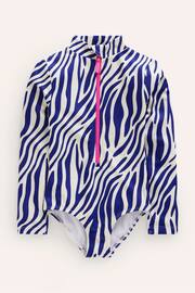 Boden Blue Long Sleeved Swimsuit - Image 1 of 3