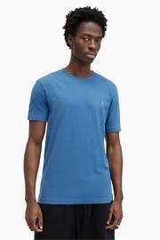 AllSaints Blue Brace Short Sleeve Crew Neck T-Shirt - Image 1 of 5