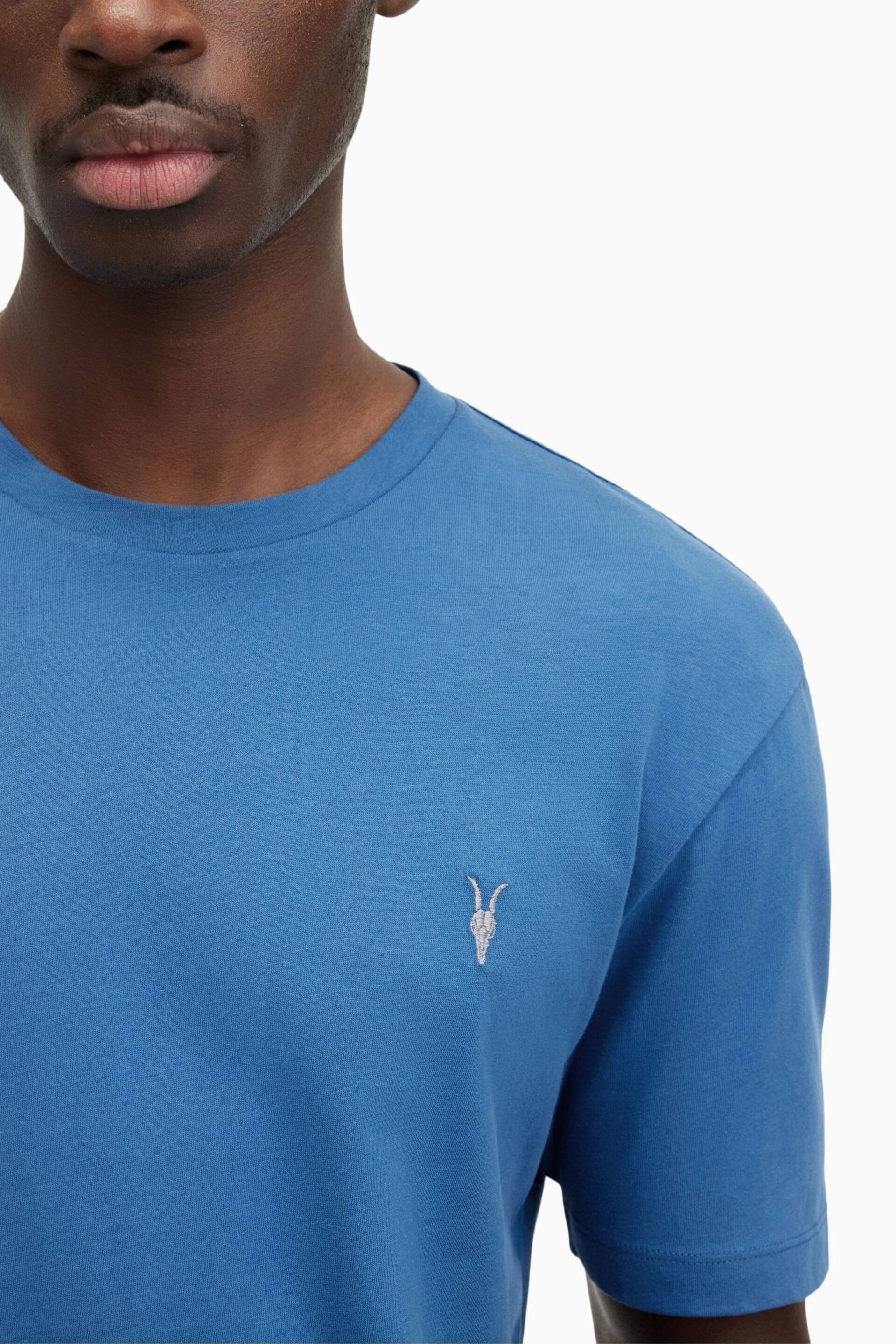 AllSaints Blue Brace Short Sleeve Crew Neck T-Shirt - Image 2 of 5