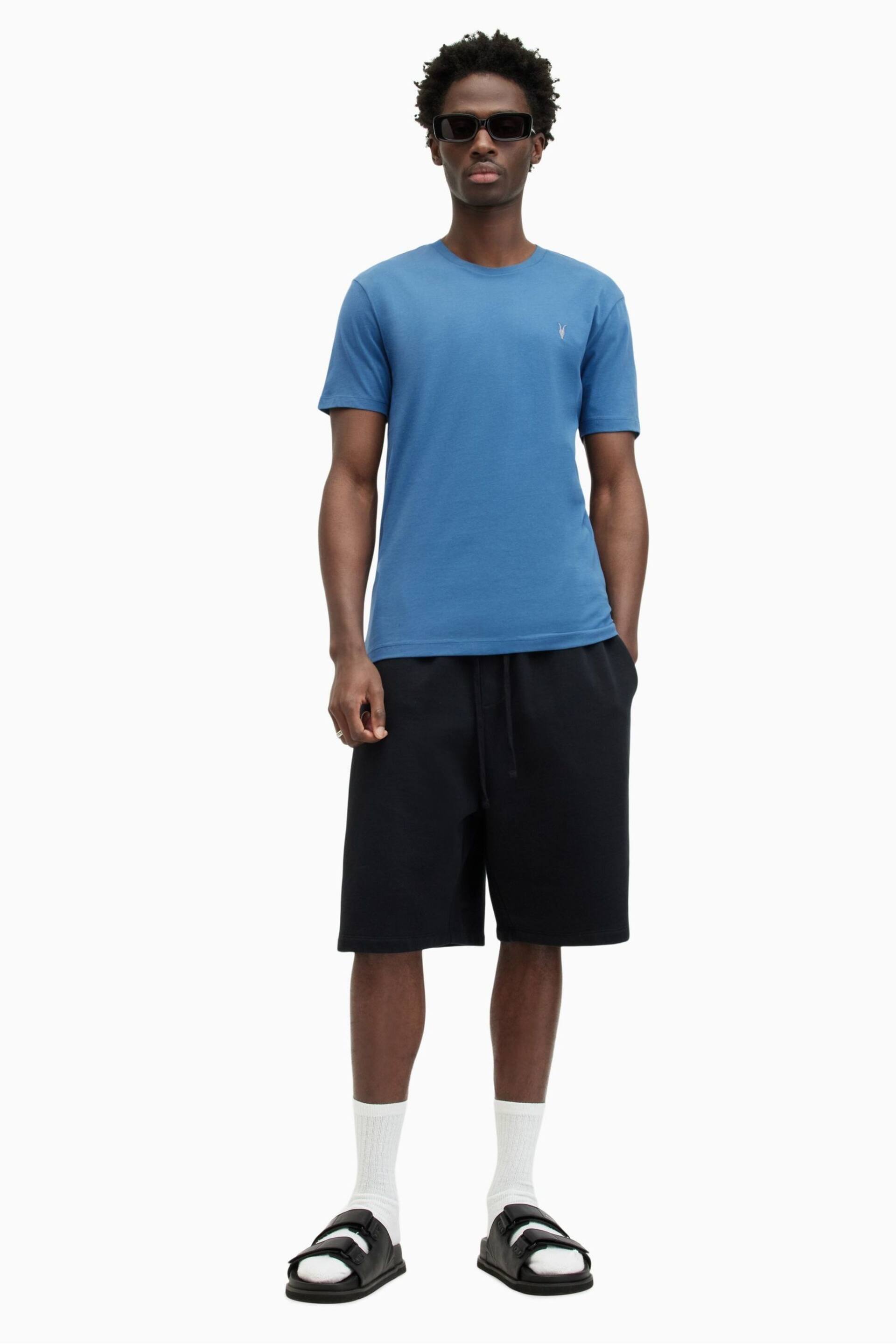 AllSaints Blue Brace Short Sleeve Crew Neck T-Shirt - Image 3 of 5