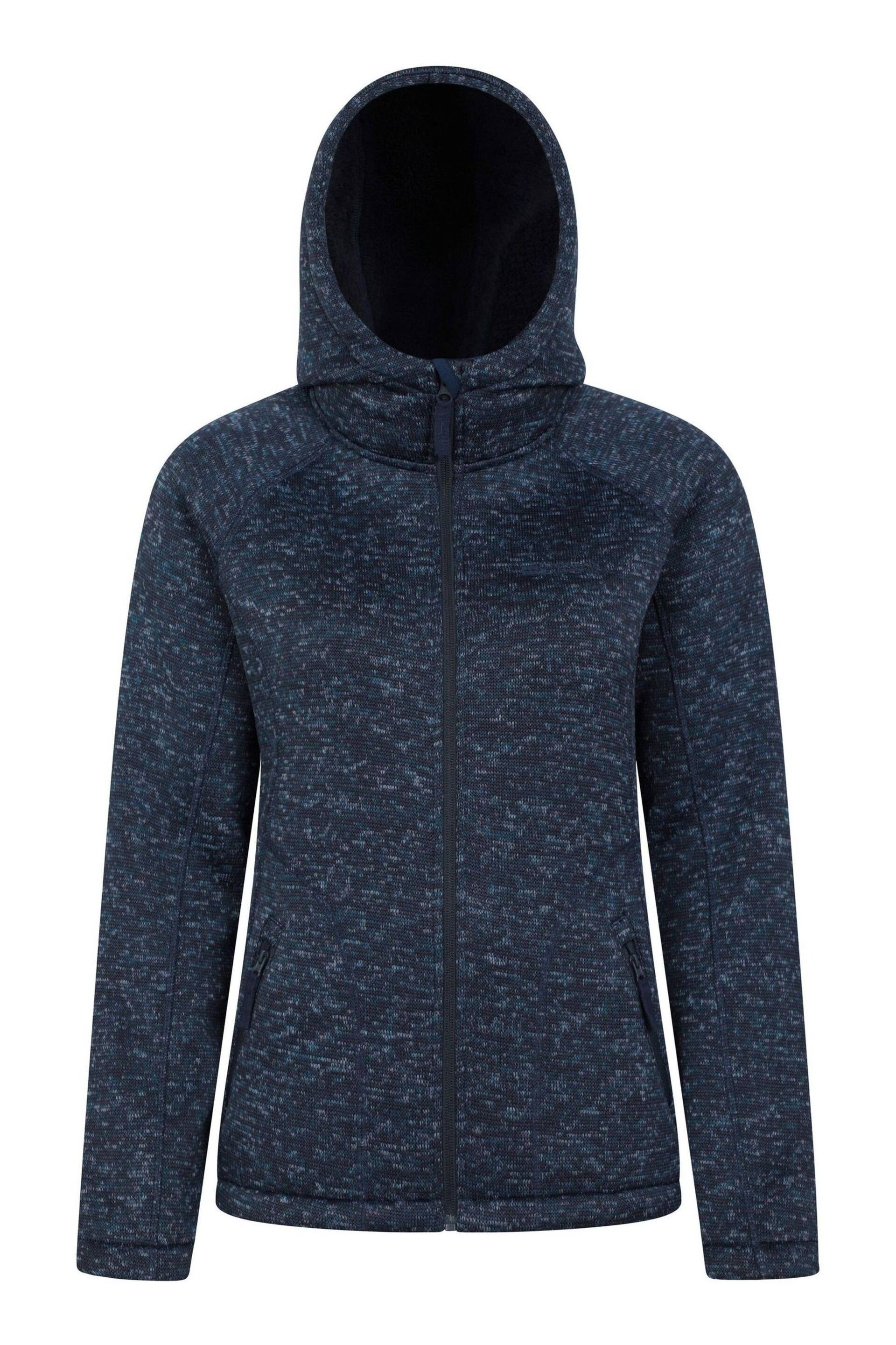 Mountain Warehouse Navy Blue Nevis Sherpa Lined Hoodie - Image 1 of 5