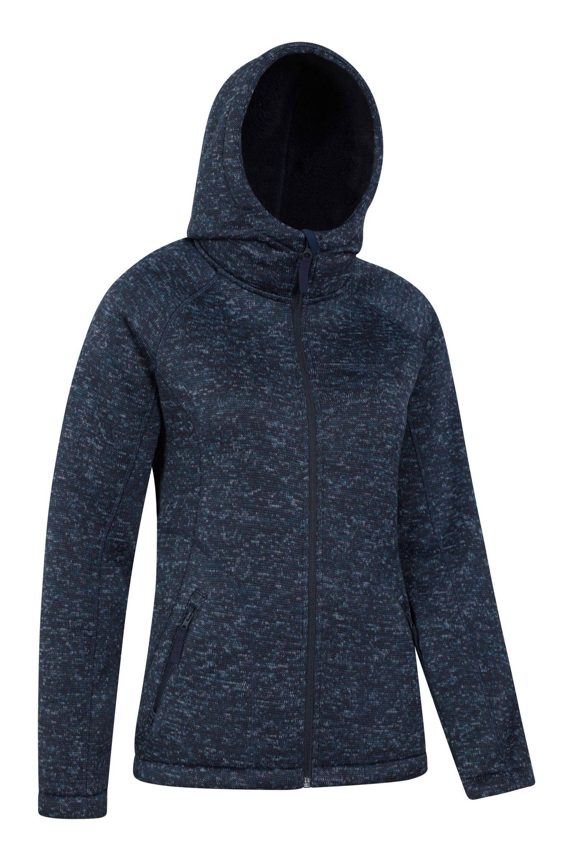 Mountain Warehouse Navy Blue Nevis Sherpa Lined Hoodie - Image 2 of 5