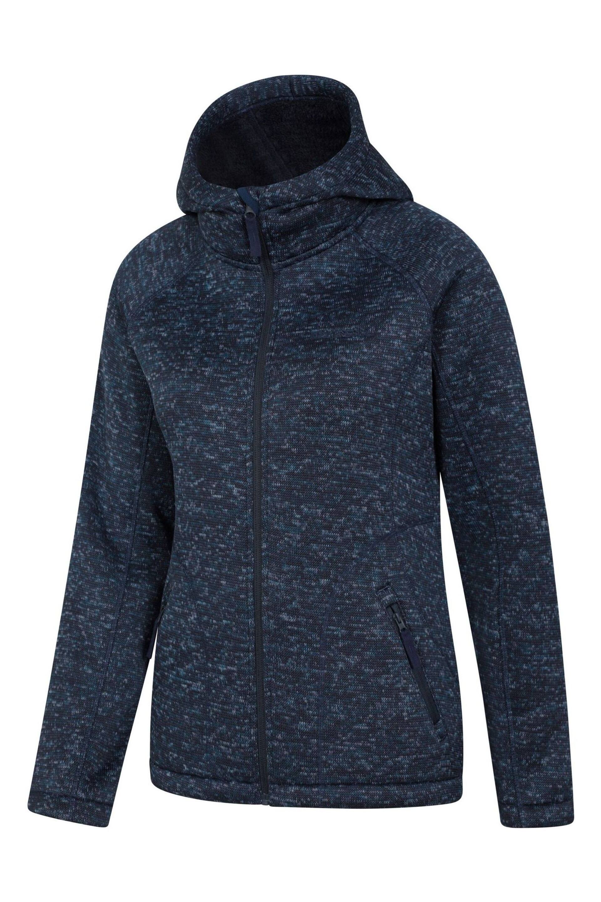 Mountain Warehouse Navy Blue Nevis Sherpa Lined Hoodie - Image 4 of 5
