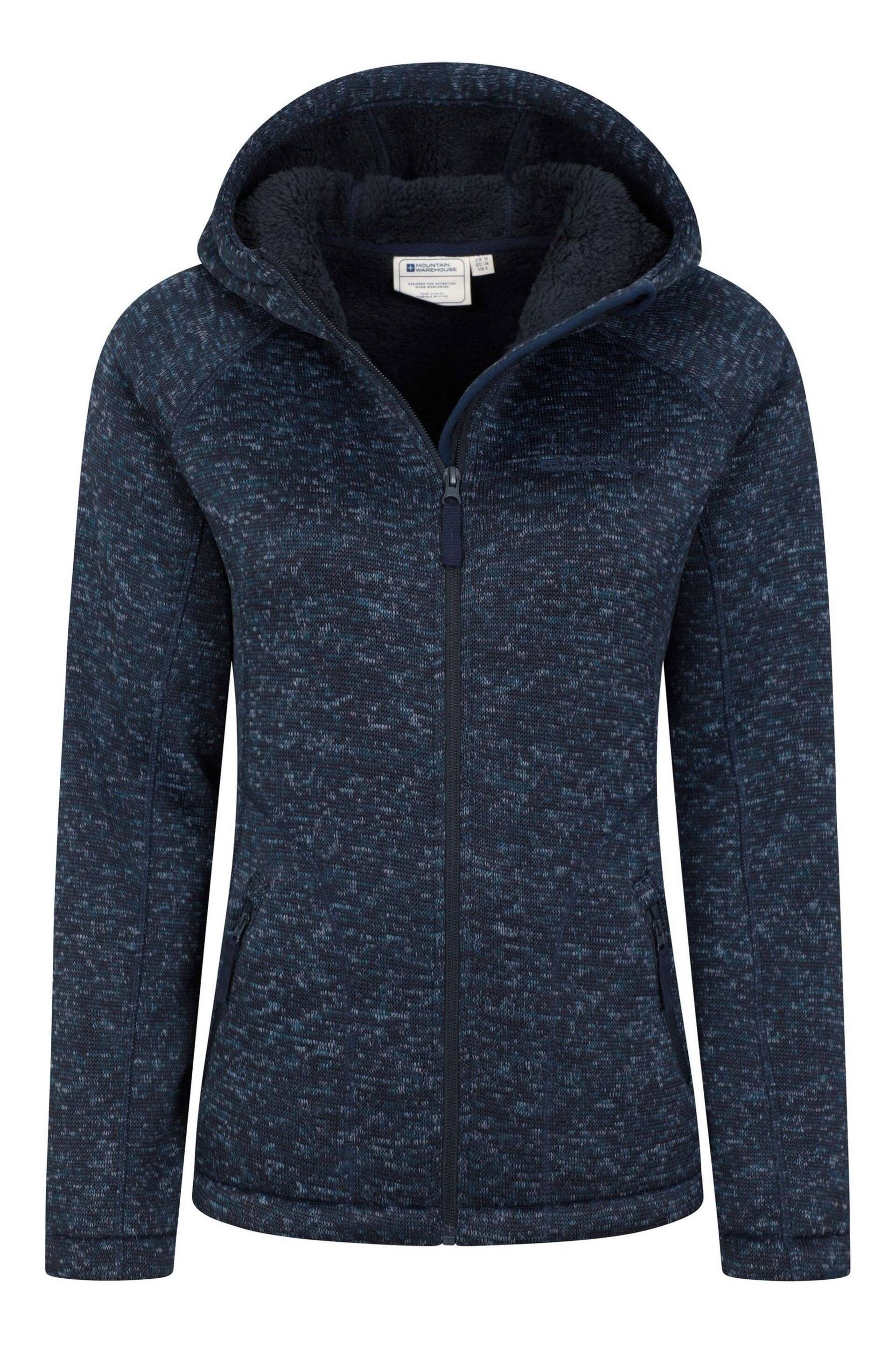 Mountain Warehouse Navy Blue Nevis Sherpa Lined Hoodie - Image 5 of 5