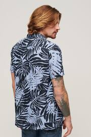 Superdry Blue Short Sleeve Hawaiian Printed Shirt - Image 2 of 6
