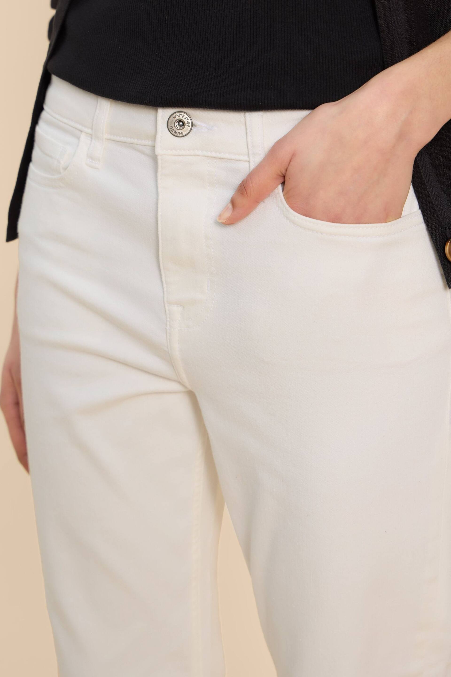 White Stuff Natural Blake Straight Crop Jeans - Image 3 of 7