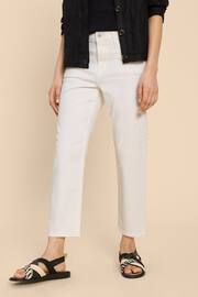 White Stuff Natural Blake Straight Crop Jeans - Image 4 of 7